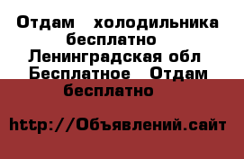 Отдам 2 холодильника бесплатно - Ленинградская обл. Бесплатное » Отдам бесплатно   